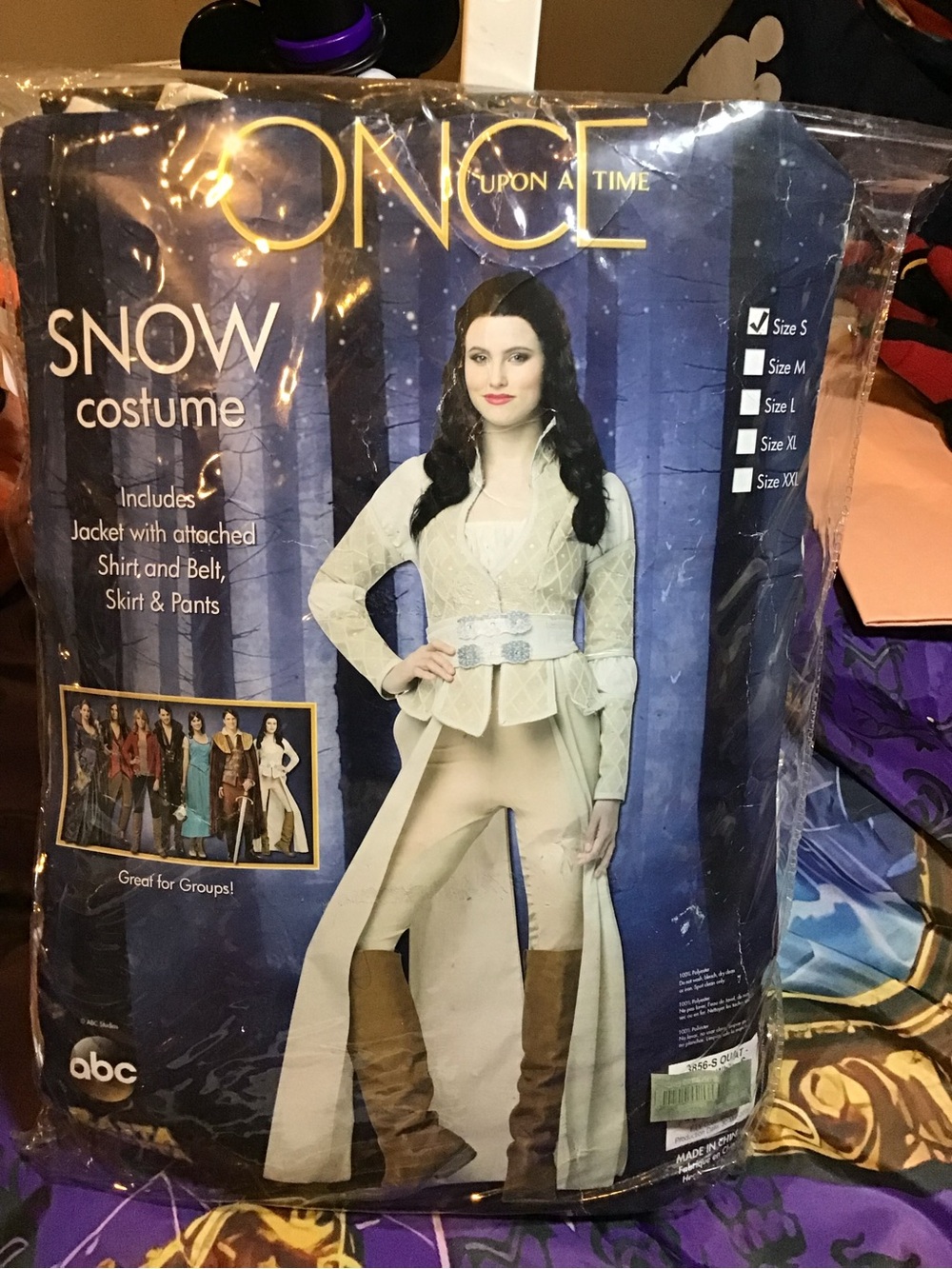 Once upon a time snow adult costumer size small